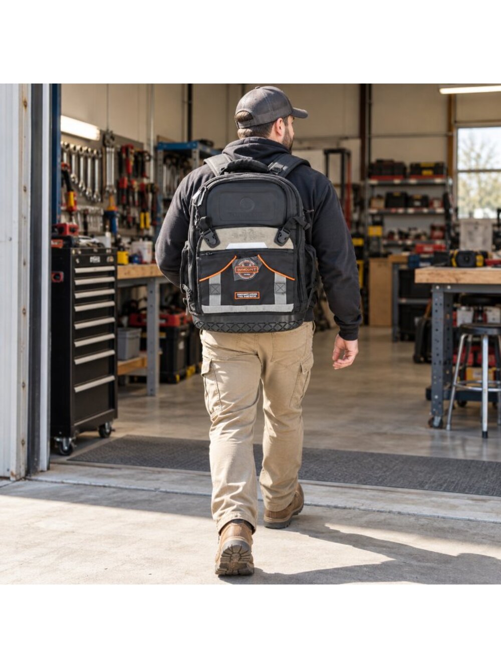 Inmount Lokass Tool Backpack Bag, HVAC Heavy Duty Construction Tools Backpack